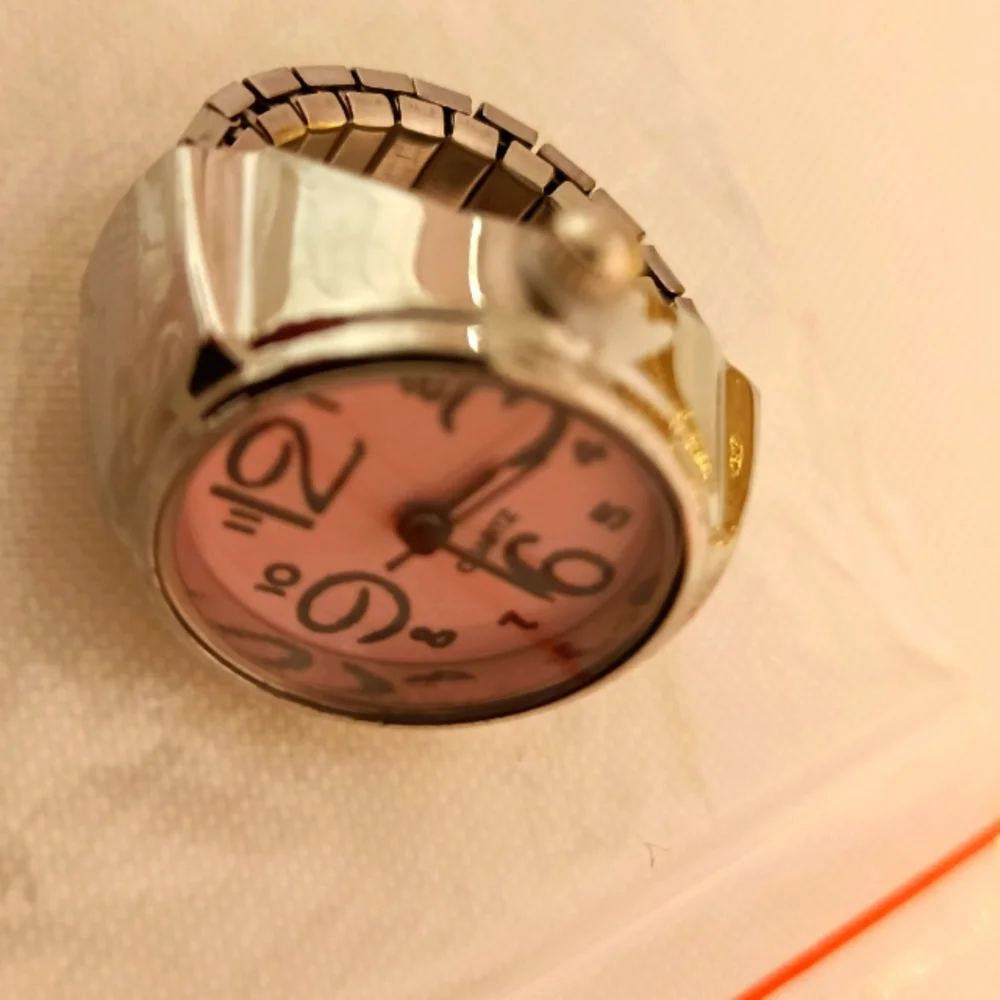 New Silver Stretchable Watch ⌚ Ring, size 7 to 11